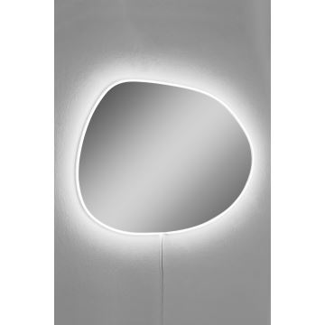 Miroir mural avec un rétroéclairage LED PIAGO 46x60 cm blanc