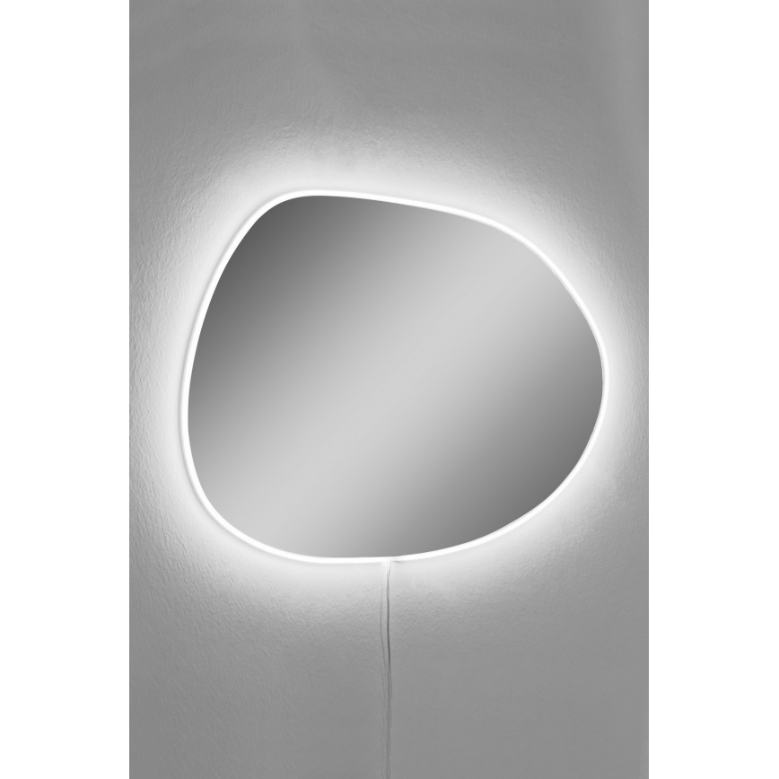 Miroir mural avec un rétroéclairage LED PIAGO 46x60 cm blanc