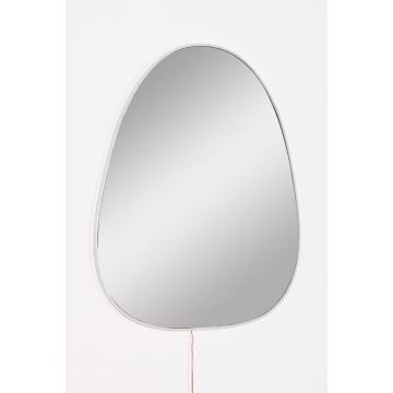 Miroir mural avec un rétroéclairage LED QUIPPY 52x62 cm blanc