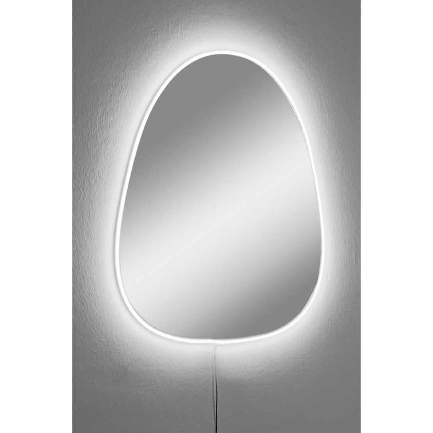 Miroir mural avec un rétroéclairage LED QUIPPY 52x62 cm blanc