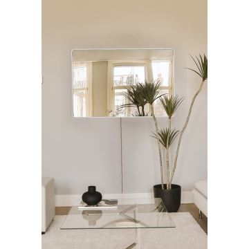 Miroir mural avec un rétroéclairage LED RECTANGULAR 60x40 cm blanc