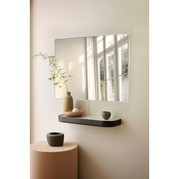 Miroir mural avec un rétroéclairage LED RECTANGULAR 80x60 cm blanc