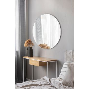 Miroir mural avec un rétroéclairage LED ROUND d. 40 cm blanc