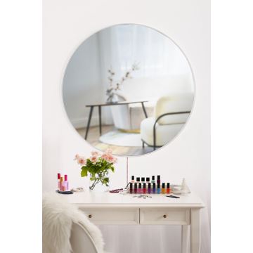 Miroir mural avec un rétroéclairage LED ROUND d. 40 cm blanc