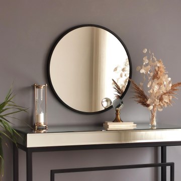 Miroir mural AYNA 60 cm noir