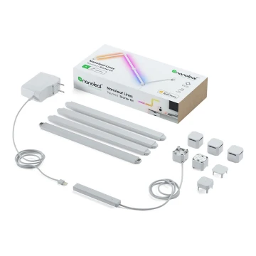 Nanoleaf - LOT x4 Rail LED RGBW à intensité variable LINES LED/2W/230V 1200-6000K Wi-Fi