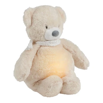 Nattou - Doudou avec mélodie et lumière SLEEPY BEAR 4en1 beige