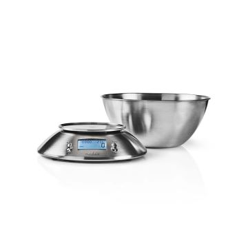 Balance de cuisine numérique avec bol, thermomètre et minuteur 2xAAA