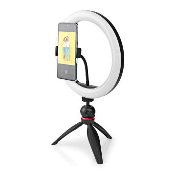 Lampe LED à intensité variable sur trépied avec support pour vlogging LED/6W/USB 2700-6700K