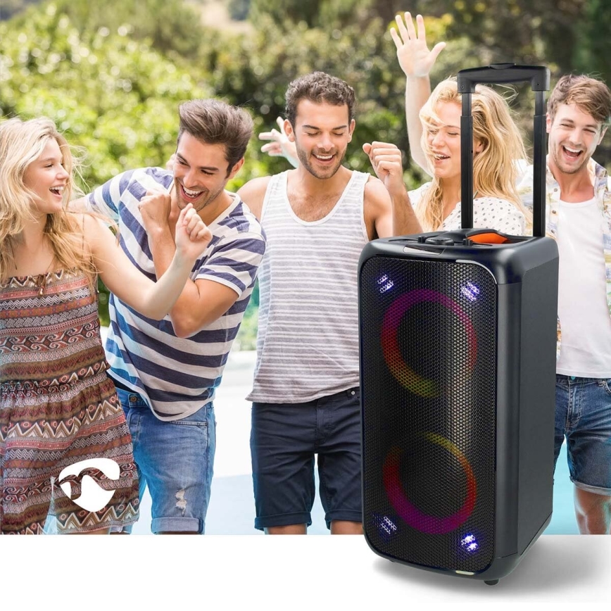 Enceinte rechargeable LED RGB 240W/4000 mAh + télécommande