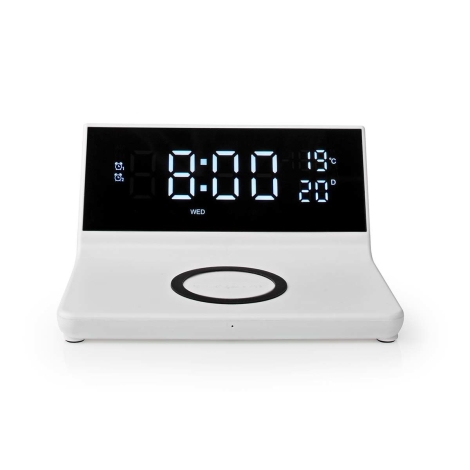 Horloge à écran LCD à énergie solaire pour voiture avec heure (12