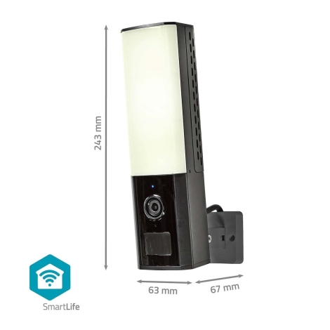 Netatmo Présence - Caméra extérieur WiFi intelligente avec éclairage LED  intégré 