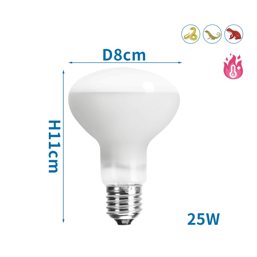 Nobleza - Ampoule UVA pour terrariums E27/25W/230V IP54