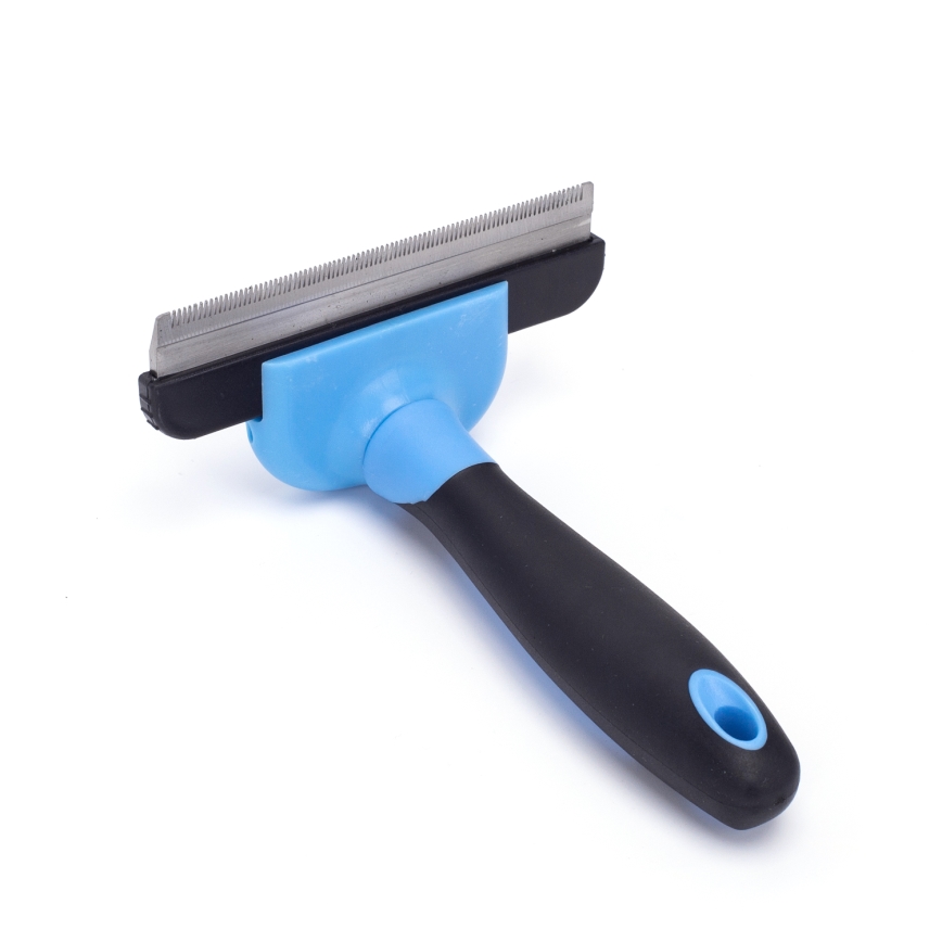 Nobleza - Brosse pour chiens et chats bleu 10,5 cm