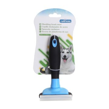 Nobleza - Brosse pour chiens et chats bleu 7 cm