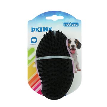 Nobleza - Brosse pour chiens violet 12,5 cm