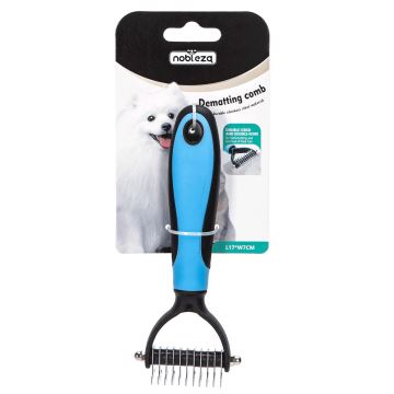 Nobleza - Peigne à tondre pour chiens et chats bleu 7 cm