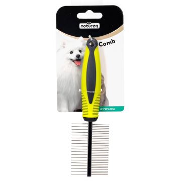 Nobleza - Peigne double face pour chiens et chats vert