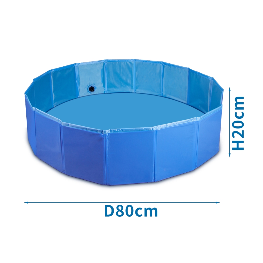 Nobleza - Piscine pliable pour chiens d. 0,8 m