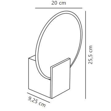 Nordlux- Applique murale à intensité variable pour salle de bain HESTER LED/9,5W/230V IP44 beige