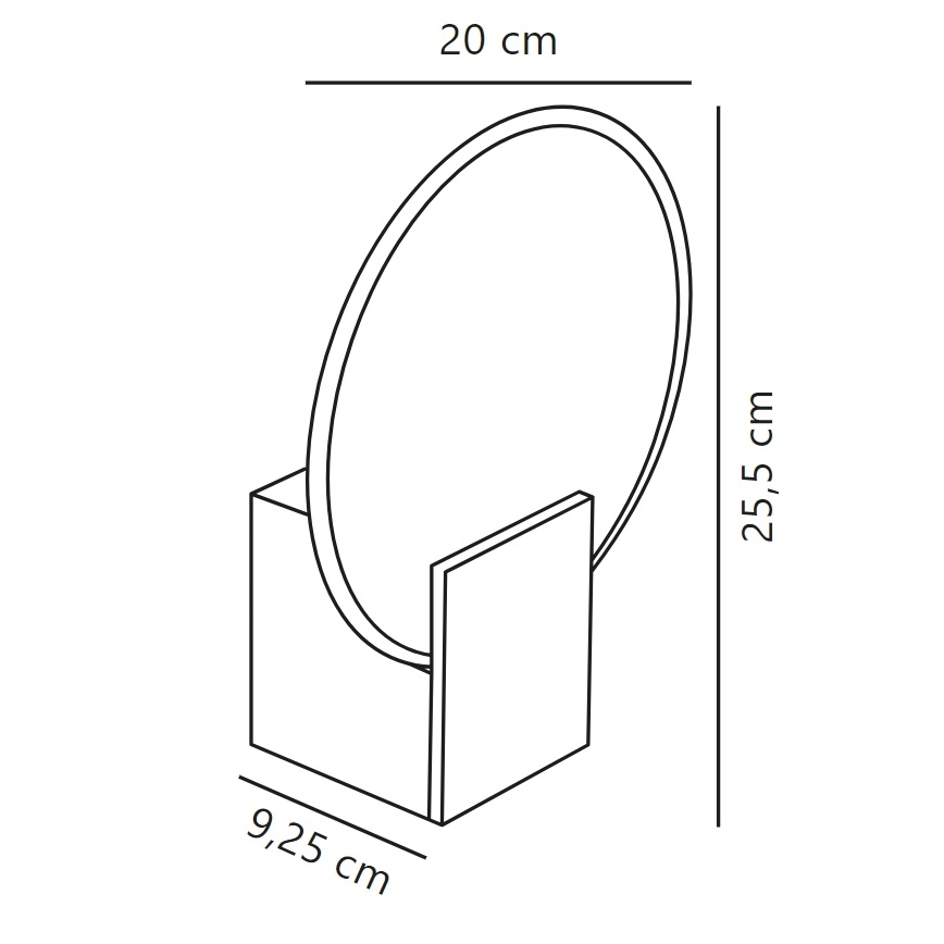 Nordlux- Applique murale à intensité variable pour salle de bain HESTER LED/9,5W/230V IP44 beige