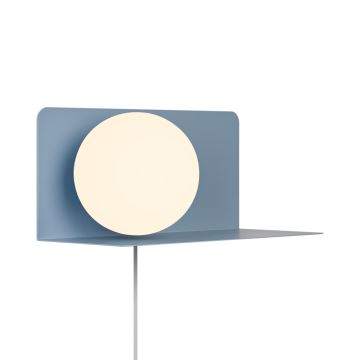 Nordlux - Applique murale avec étagère LILIBETH 1xE14/25W/230V bleu