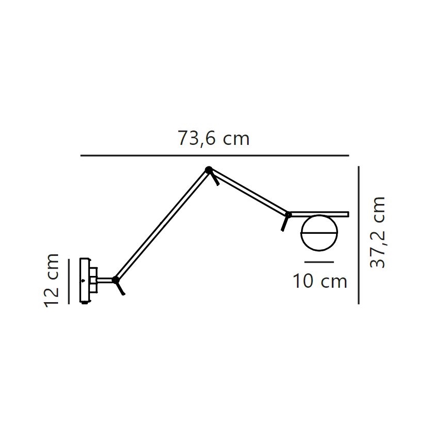 Nordlux - Applique murale CONTINA 1xG9/5W/230V noir