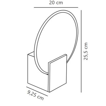 Nordlux - Applique murale de salle de bain à intensité variable HESTER LED/9,5W/230V IP44 blanc