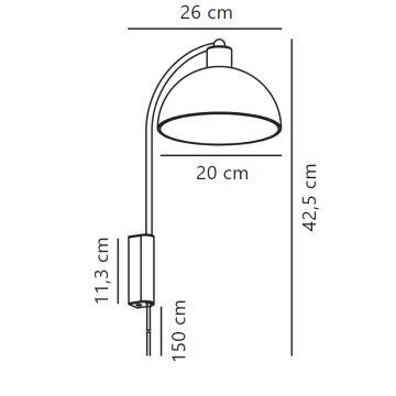 Nordlux - Applique murale ELLEN 1xE14/40W/230V blanc