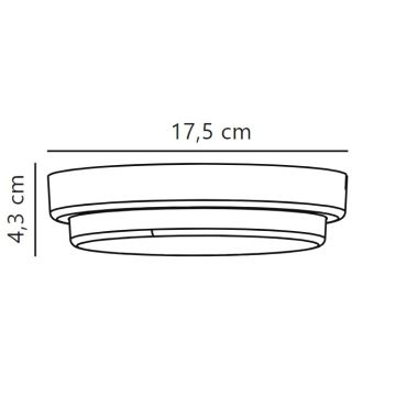 Nordlux - Applique murale extérieure CUBA LED/6,5W/230V IP54 d. 17,5 cm blanc