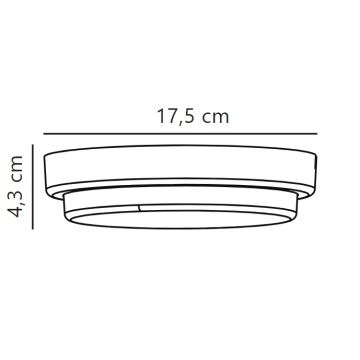 Nordlux - Applique murale extérieure CUBA LED/6,5W/230V IP54 d. 17,5 cm noir