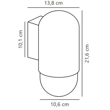 Nordlux - Applique murale extérieure HEKA 1xE27/60W/230V IP54 beige