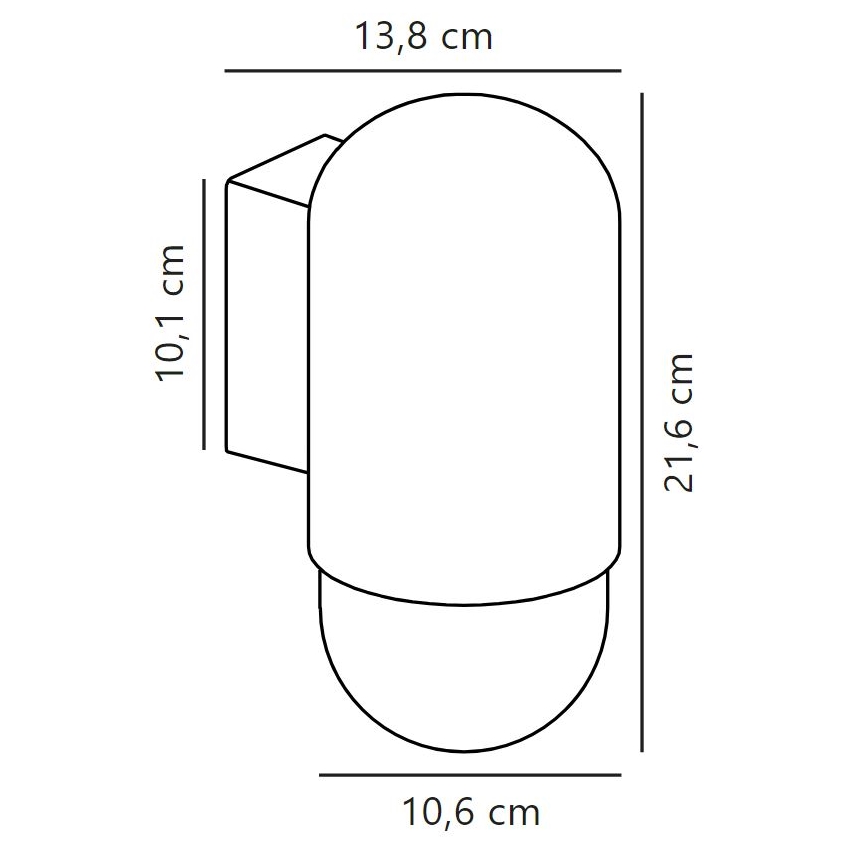 Nordlux - Applique murale extérieure HEKA 1xE27/60W/230V IP54 beige