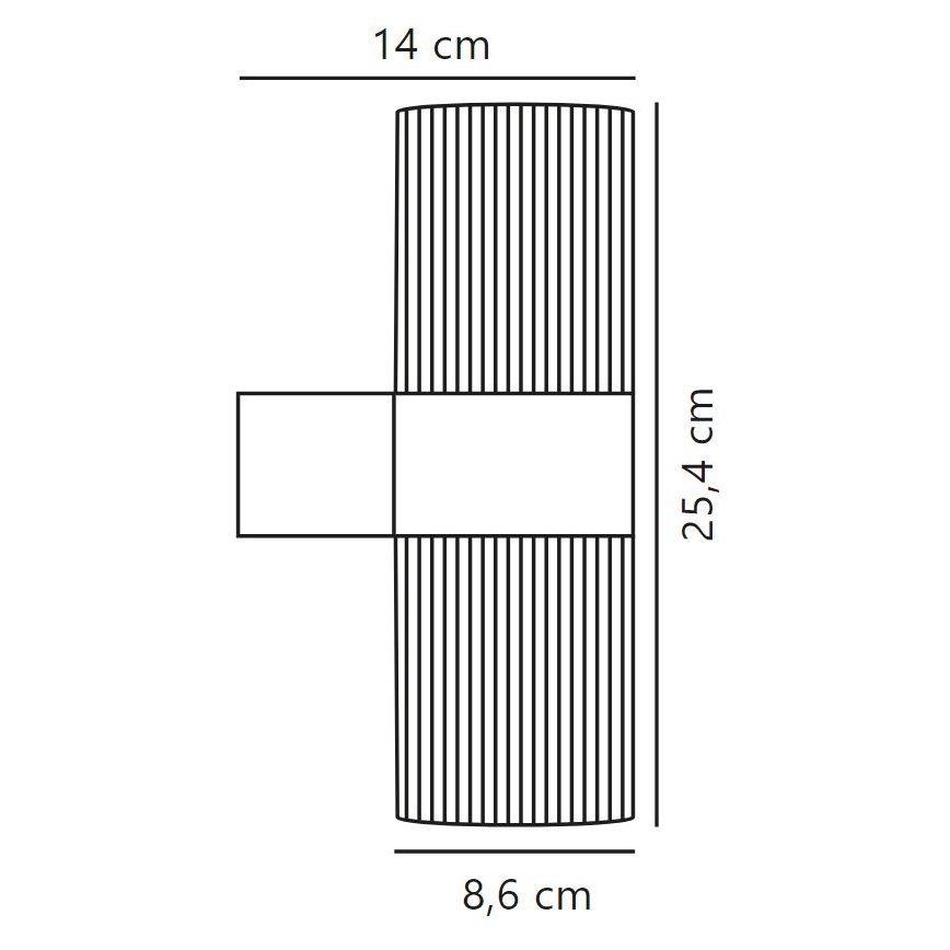 Nordlux - Applique murale extérieure KYKLOP 2xGU10/25W/230V IP54 marron