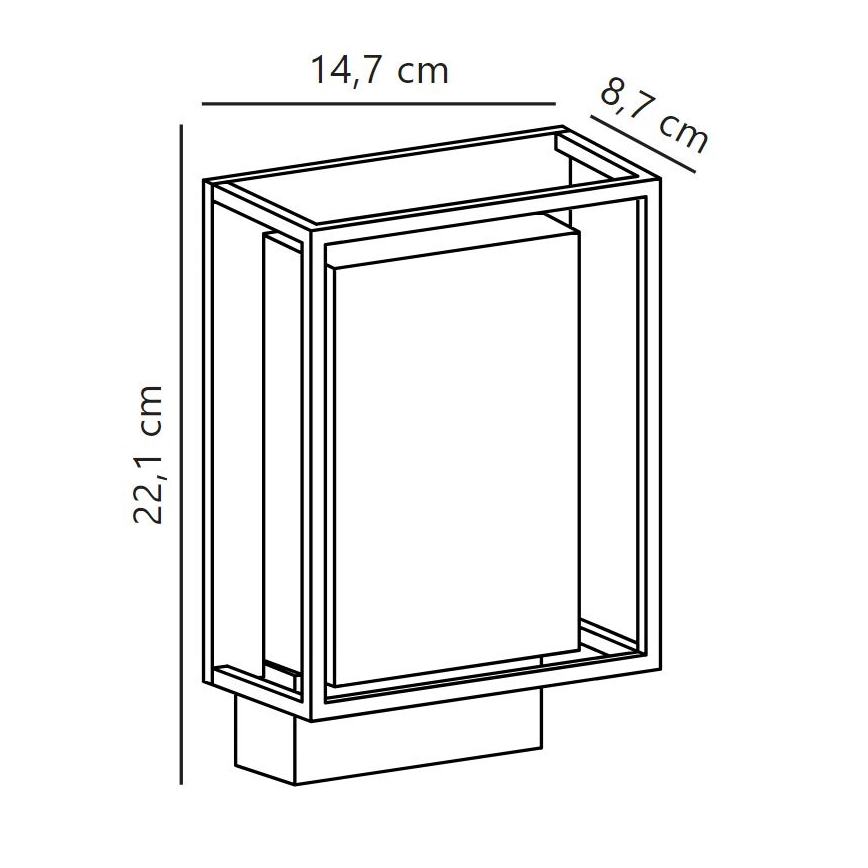 Nordlux - Applique murale extérieure NESTOR LED/8W/230V IP44