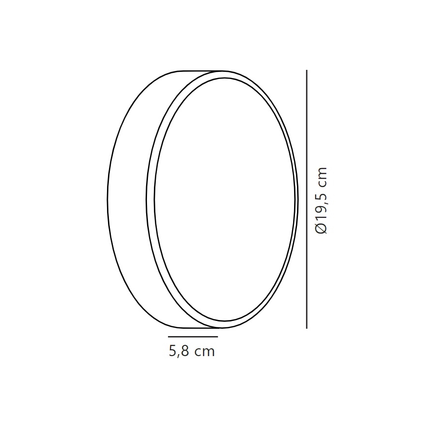 Nordlux - Applique murale extérieure OLIVER LED/9W/230V IP54 d. 19,5 cm