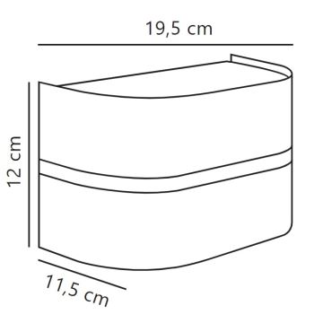 Nordlux - Applique murale extérieure SIBELIS 1xE27/10W/230V IP44 anthracite