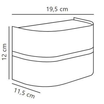 Nordlux - Applique murale extérieure SIBELIS 1xE27/10W/230V IP44 noir