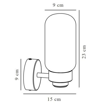 Nordlux - Applique murale salle de bain TUTAN 1xE14/25W/230V IP44 laiton