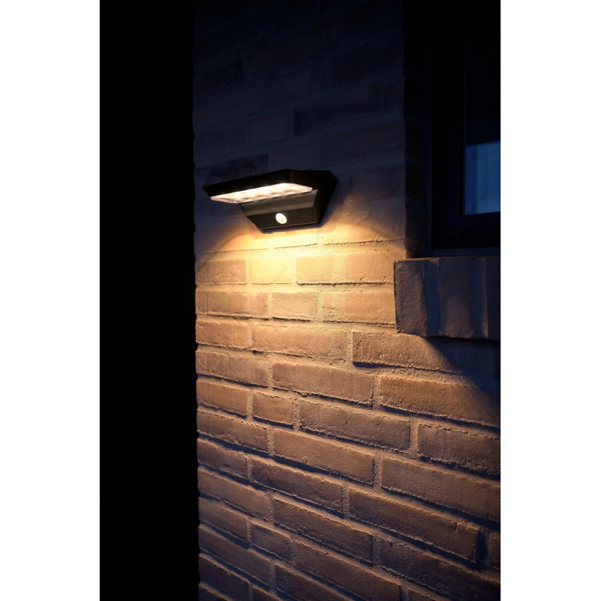 Nordlux - Applique murale solaire avec détecteur AGENA LED/5W/3,7V IP44