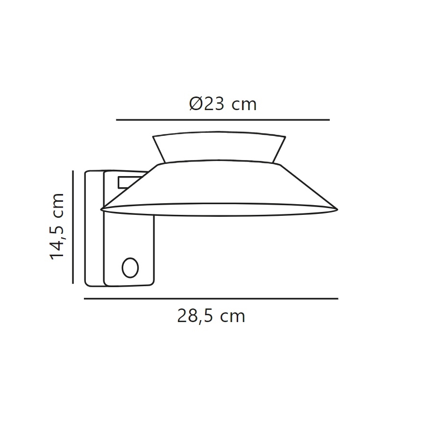 Nordlux - Applique murale solaire avec détecteur JUSTINA LED/5W/3,7V IP44