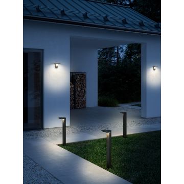 Nordlux - Applique murale solaire avec détecteur RICA LED/5W/3,7V IP44 angulaire