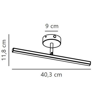 Nordlux - Éclairage de miroir salle de bain IP LED/6,2W/230V IP44 40 cm blanc