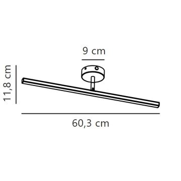 Nordlux - Éclairage de miroir salle de bain IP LED/7,2W/230V IP44 60 cm chrome mat