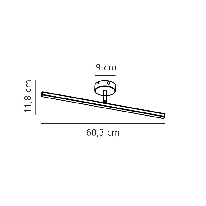 Nordlux - Éclairage de miroir salle de bain IP LED/7,2W/230V IP44 60 cm chrome mat