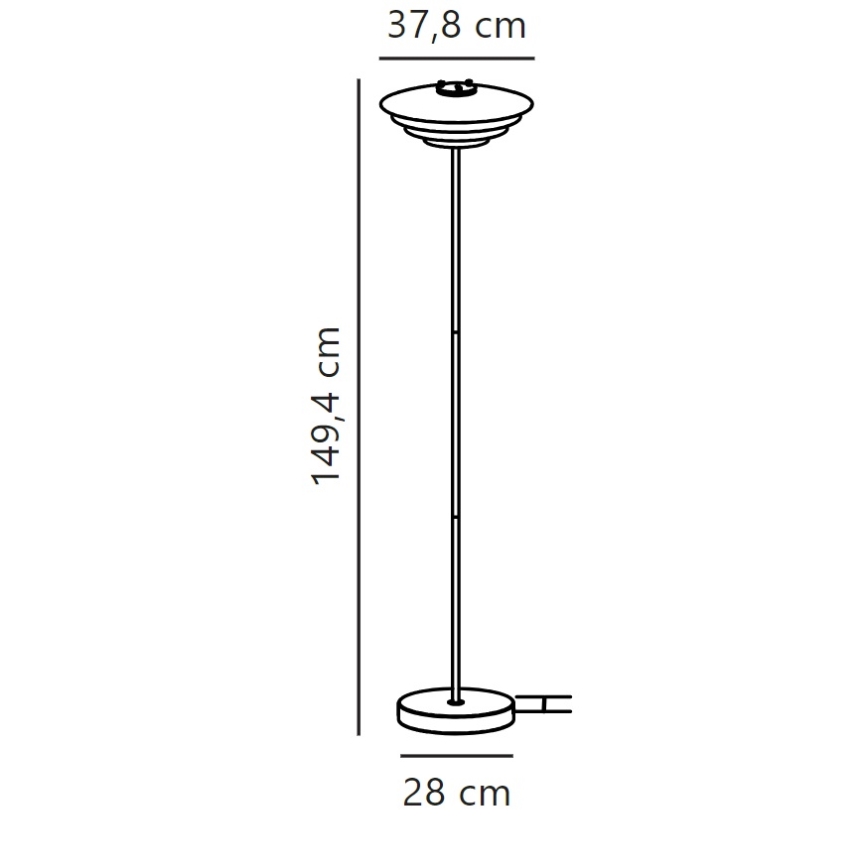 Nordlux - Lampadaire BRETAGNE 1xG9/25W/230V blanc