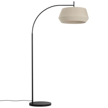 Nordlux - Lampadaire DICTE 1xE27/60W/230V noir/beige