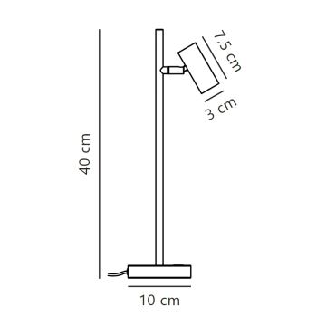 Nordlux - Lampe de table à intensité variable OMARI LED/3,2W/230V blanc