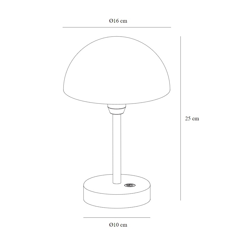 Nordlux - Lampe de table extérieure à intensité variable rechargeable ELLEN LED/2,8W/3,7V IP44 vert