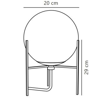 Nordlux - Lampe de table ALTON 1xE14/15W/230V doré